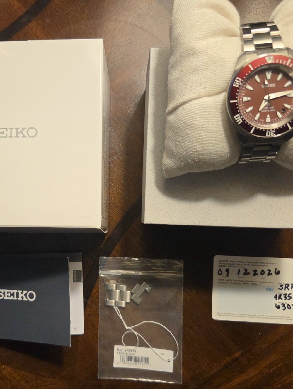 Seiko Prospex Automatic- Warranty 9/12/29